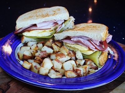 Santiago's Sonoran Egg Sandwich